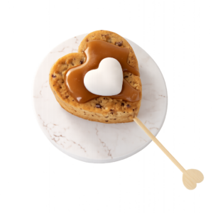 Cookie cœur au caramel