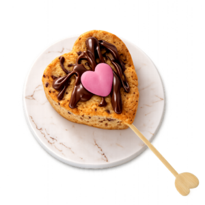 Cookie cœur au chocolat